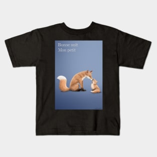 Mum Fox and his kit Kids T-Shirt